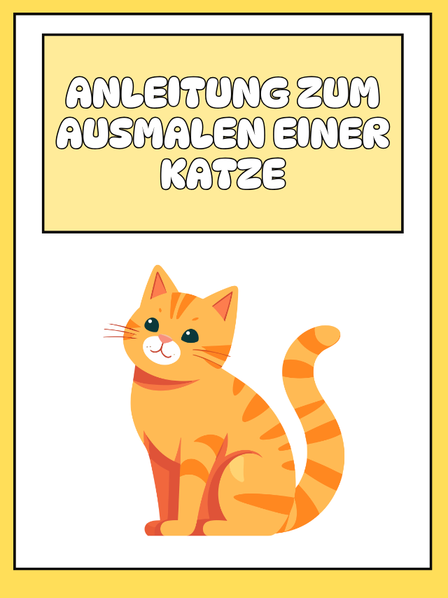 Anleitung zum Ausmalen einer Katze