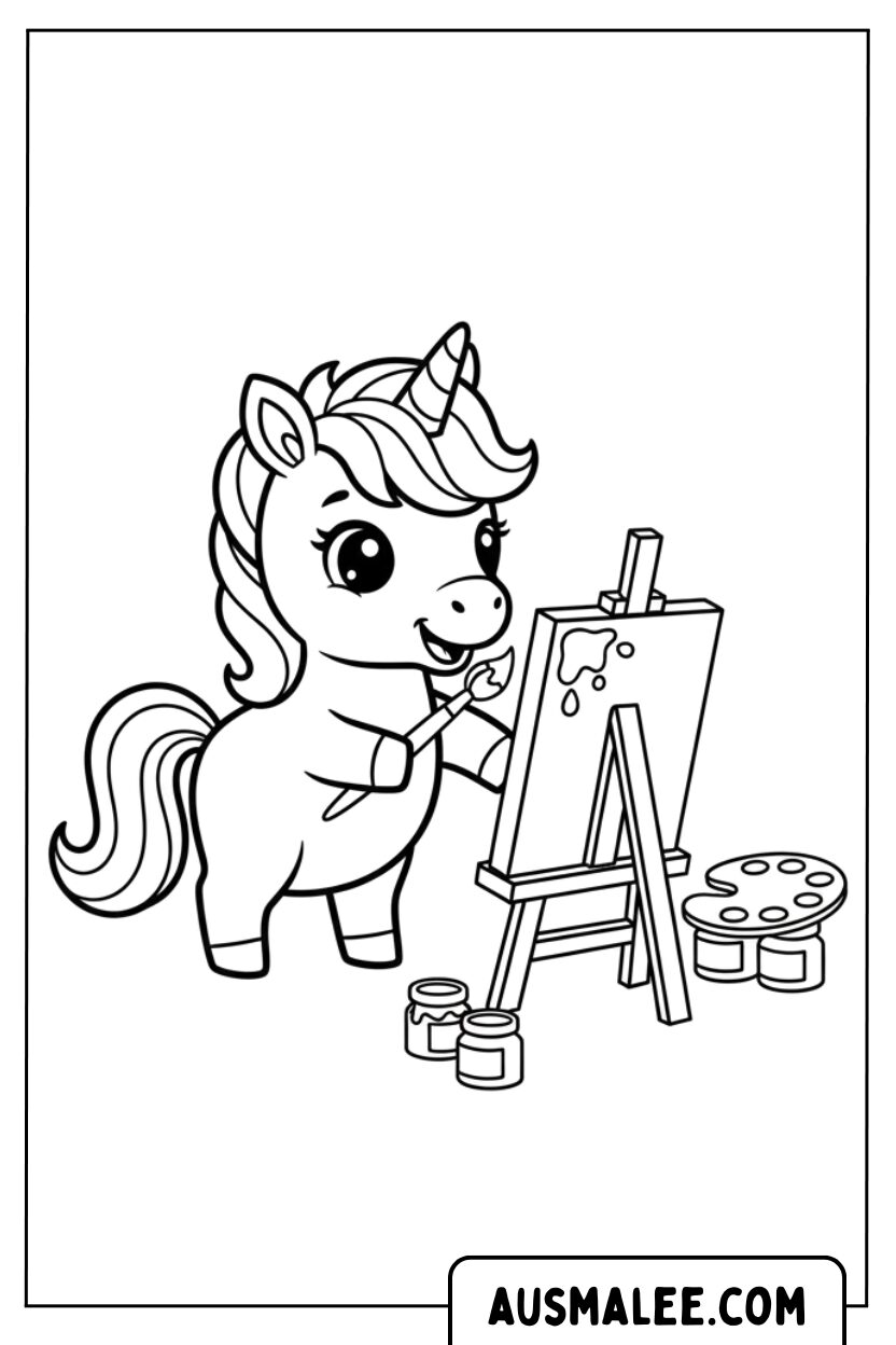 Coloriage Licorne Malt
