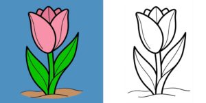 Coloriages de fleurs