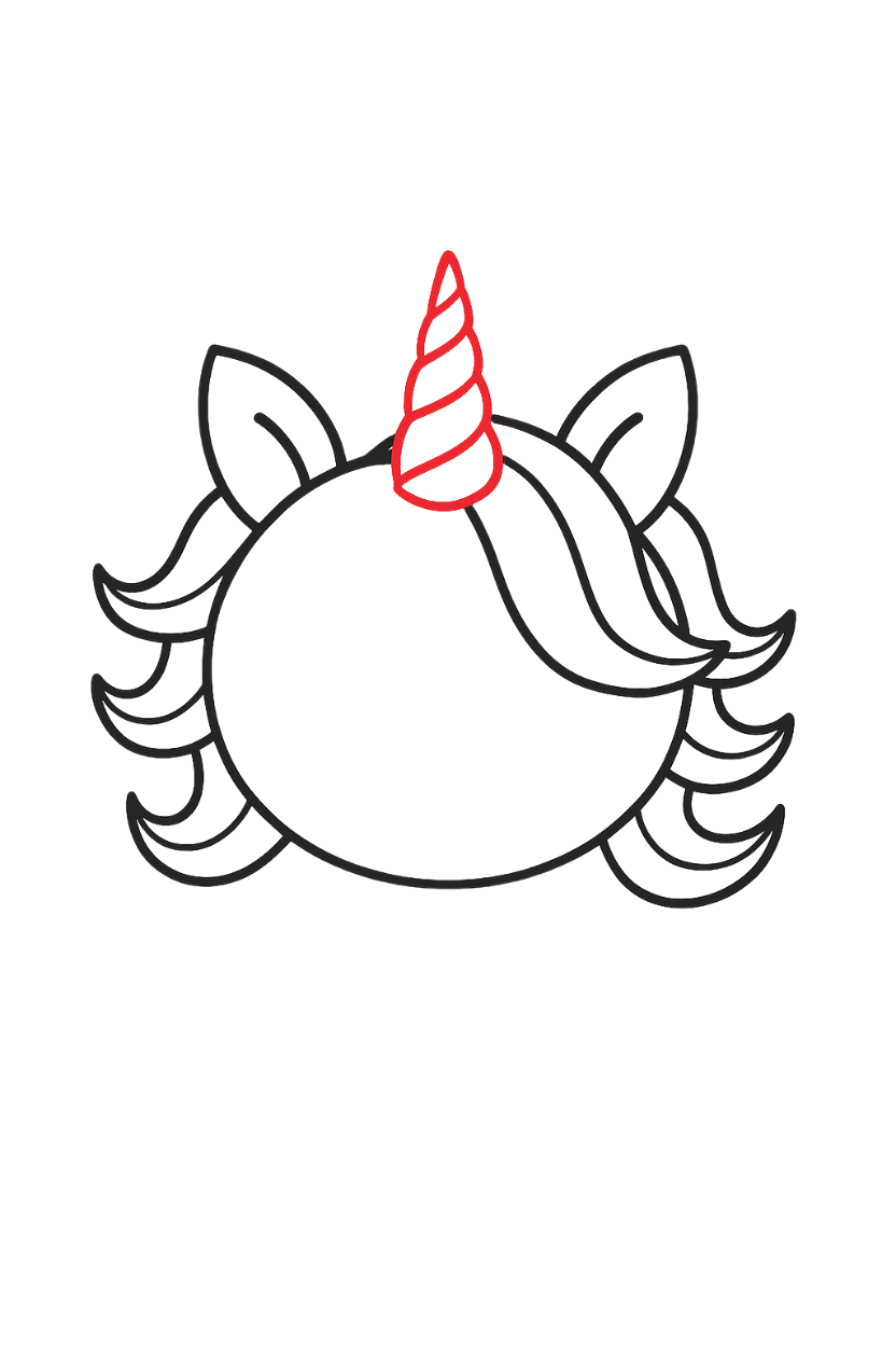 Einhorn Zeichnen (4)