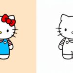 Hello Kitty coloring pages