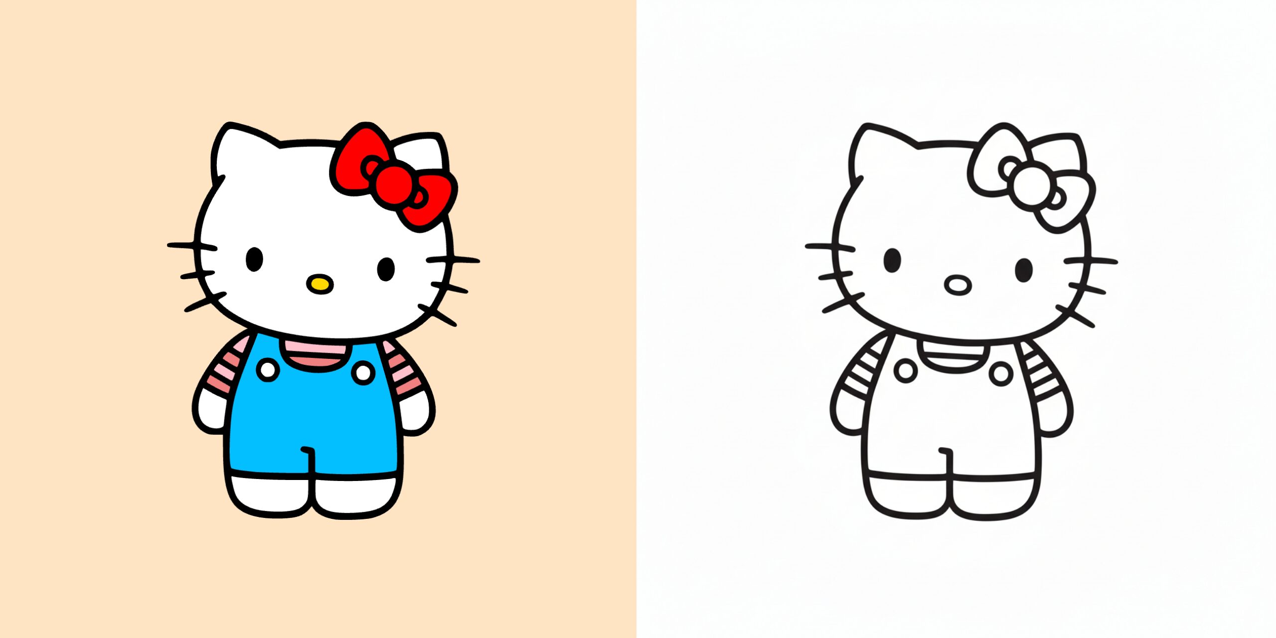 Hello Kitty kleurplaten