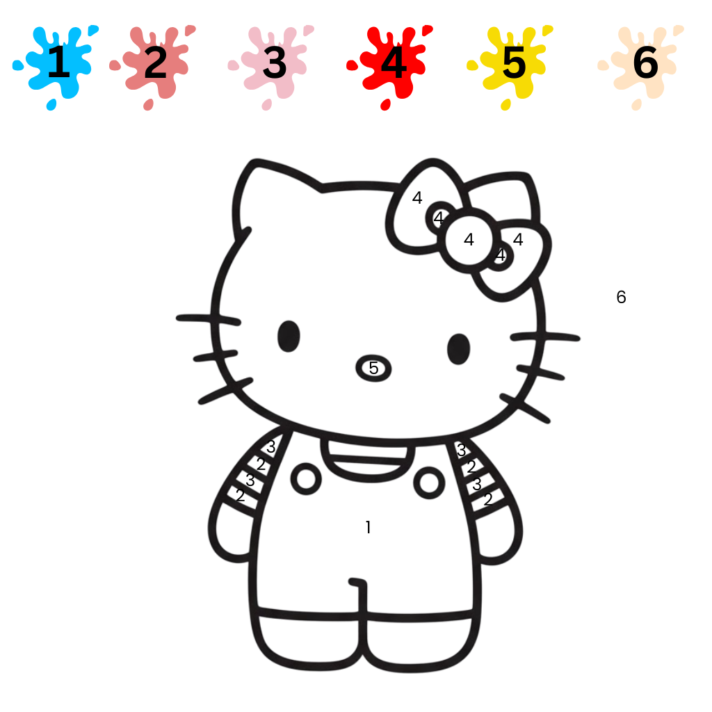 Hello Kitty kleurplaat 2