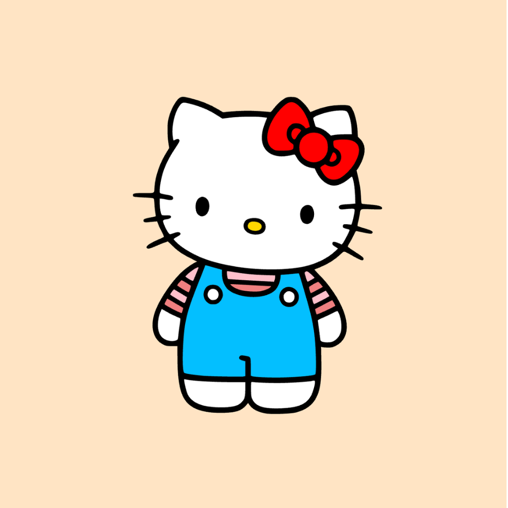 Hallo Kitty kleurplaat