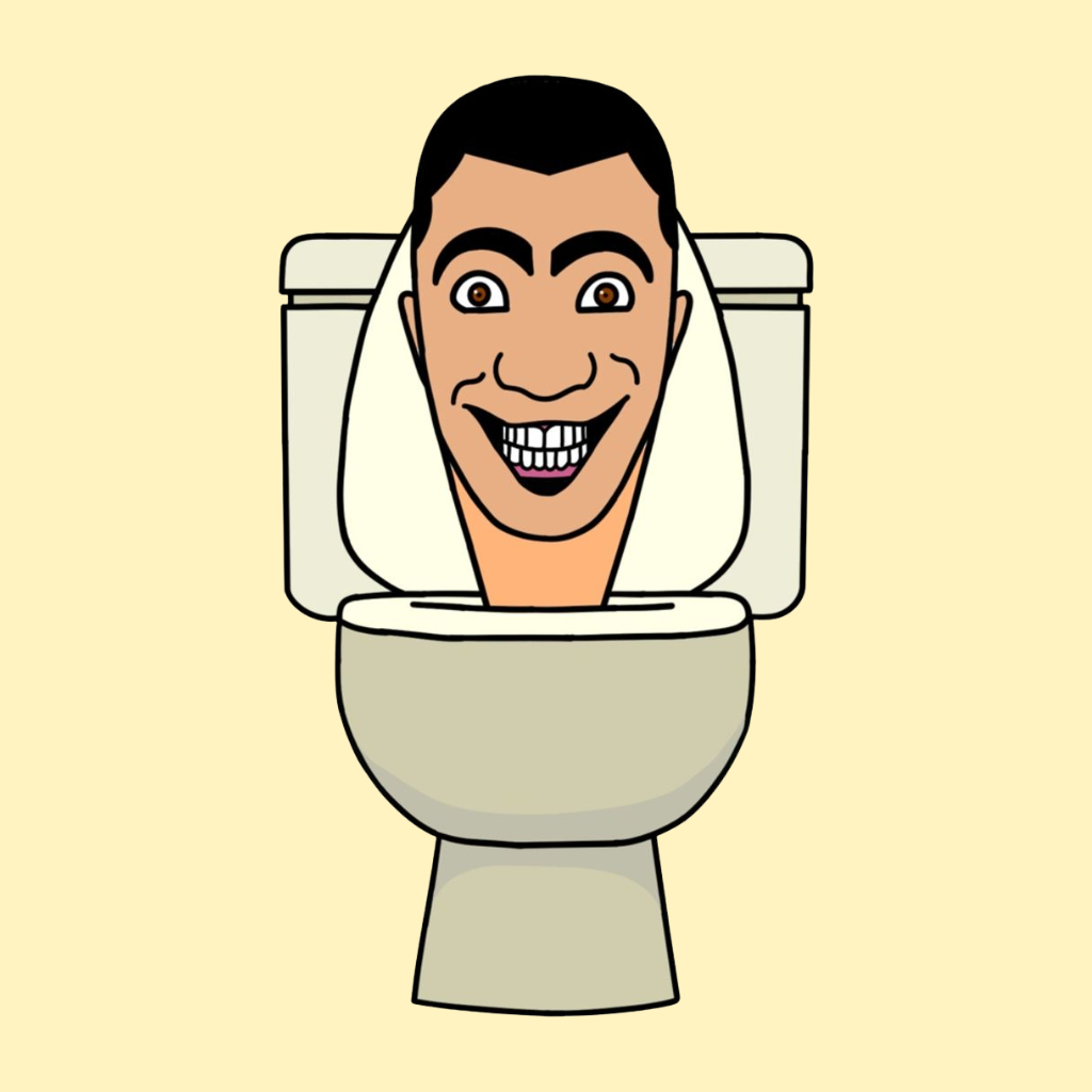 Skibidi toilet kleurplaat