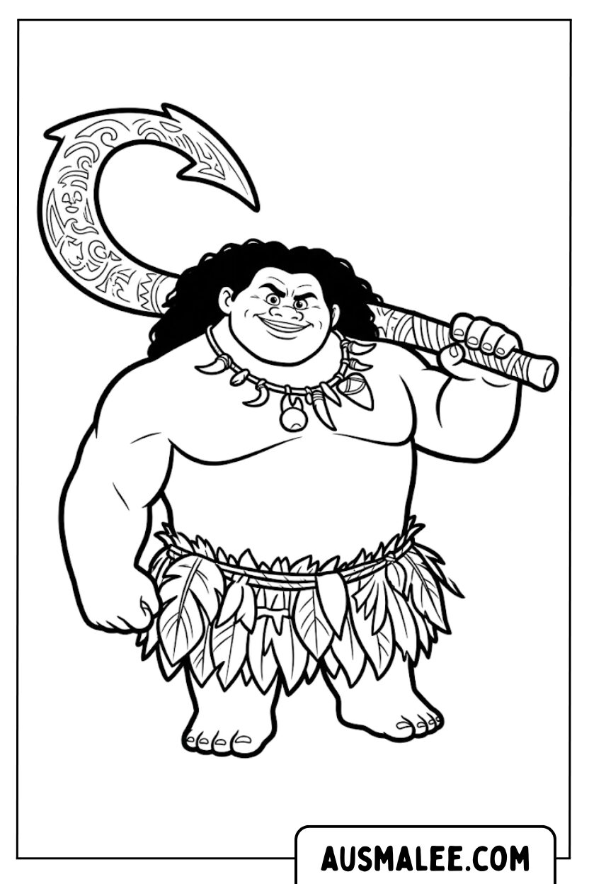 Coloriage - Crochet Maui pour Colorier