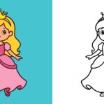 Ausmalbild Prinzessin