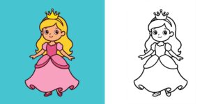 Coloriage Princesse