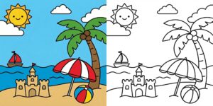 Coloriage d'été