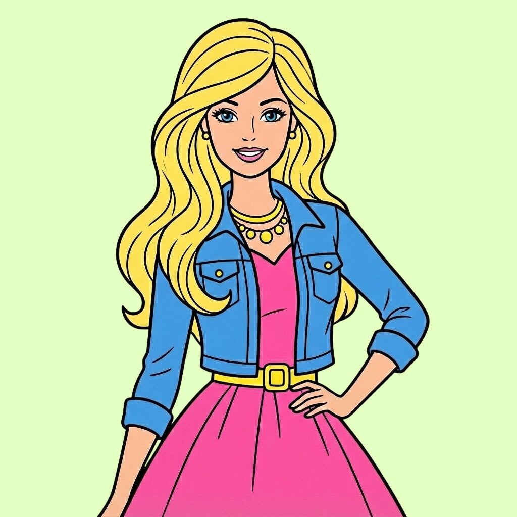 Barbie kleuren