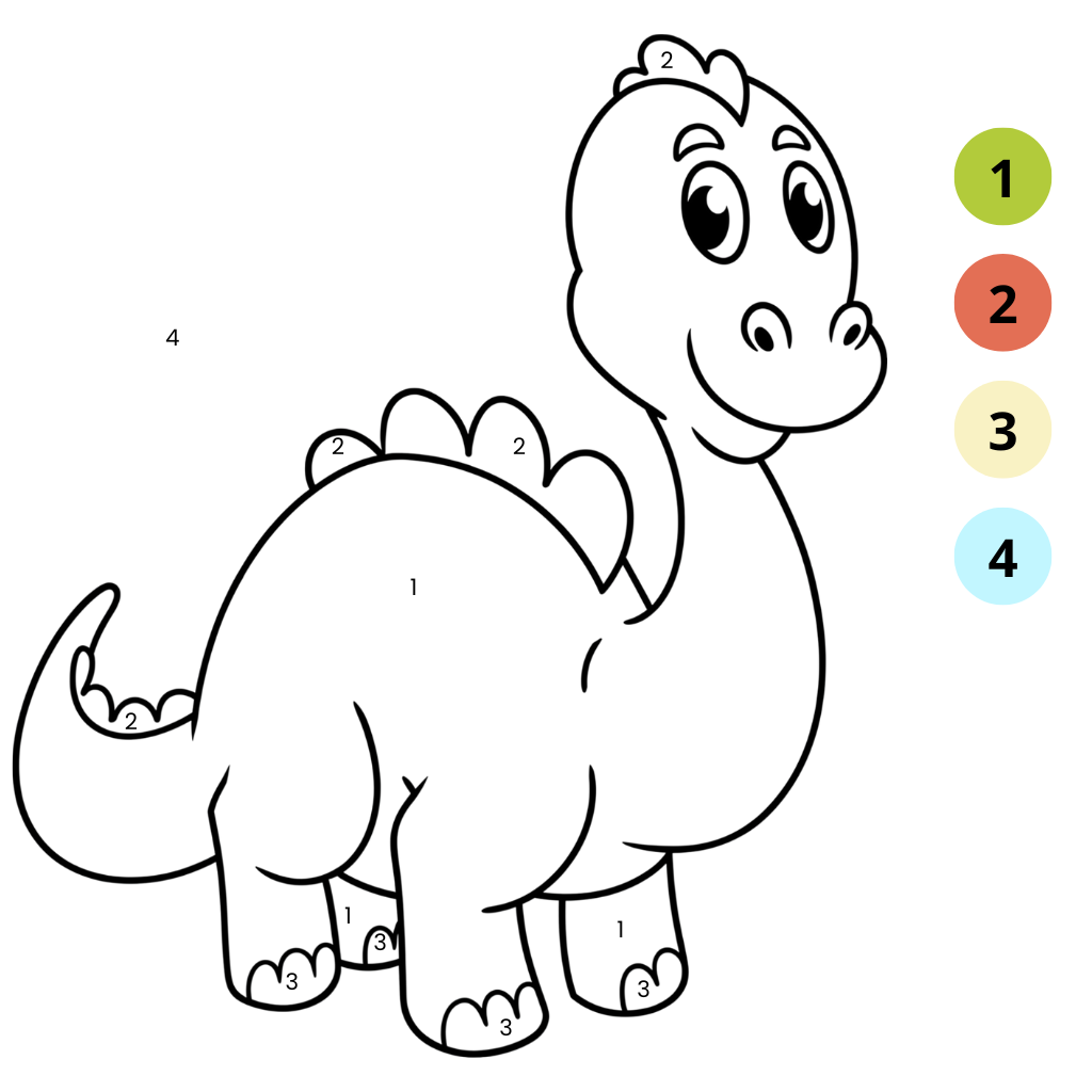 Dinosaure à colorier