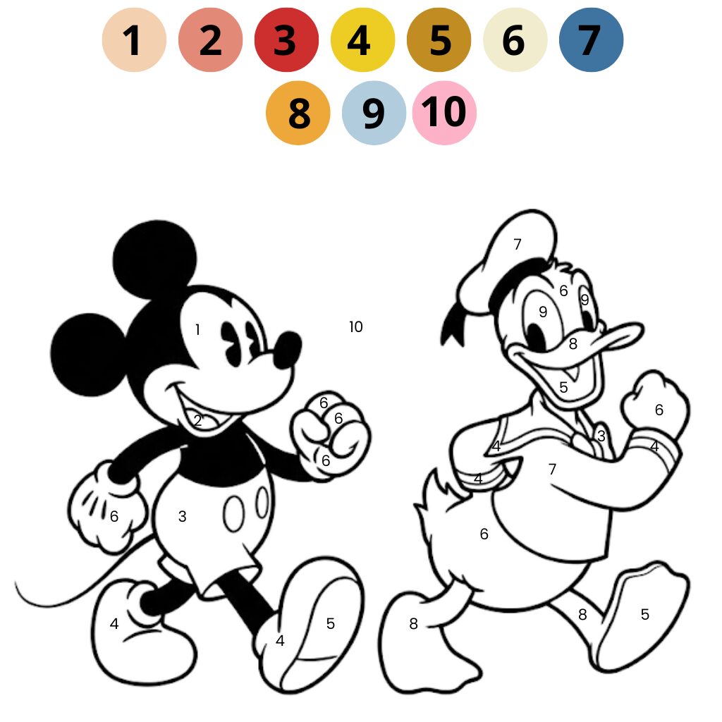 Disney om in te kleuren