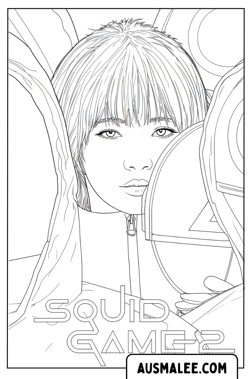 Coloriages Squid Game 2 Sae byeok