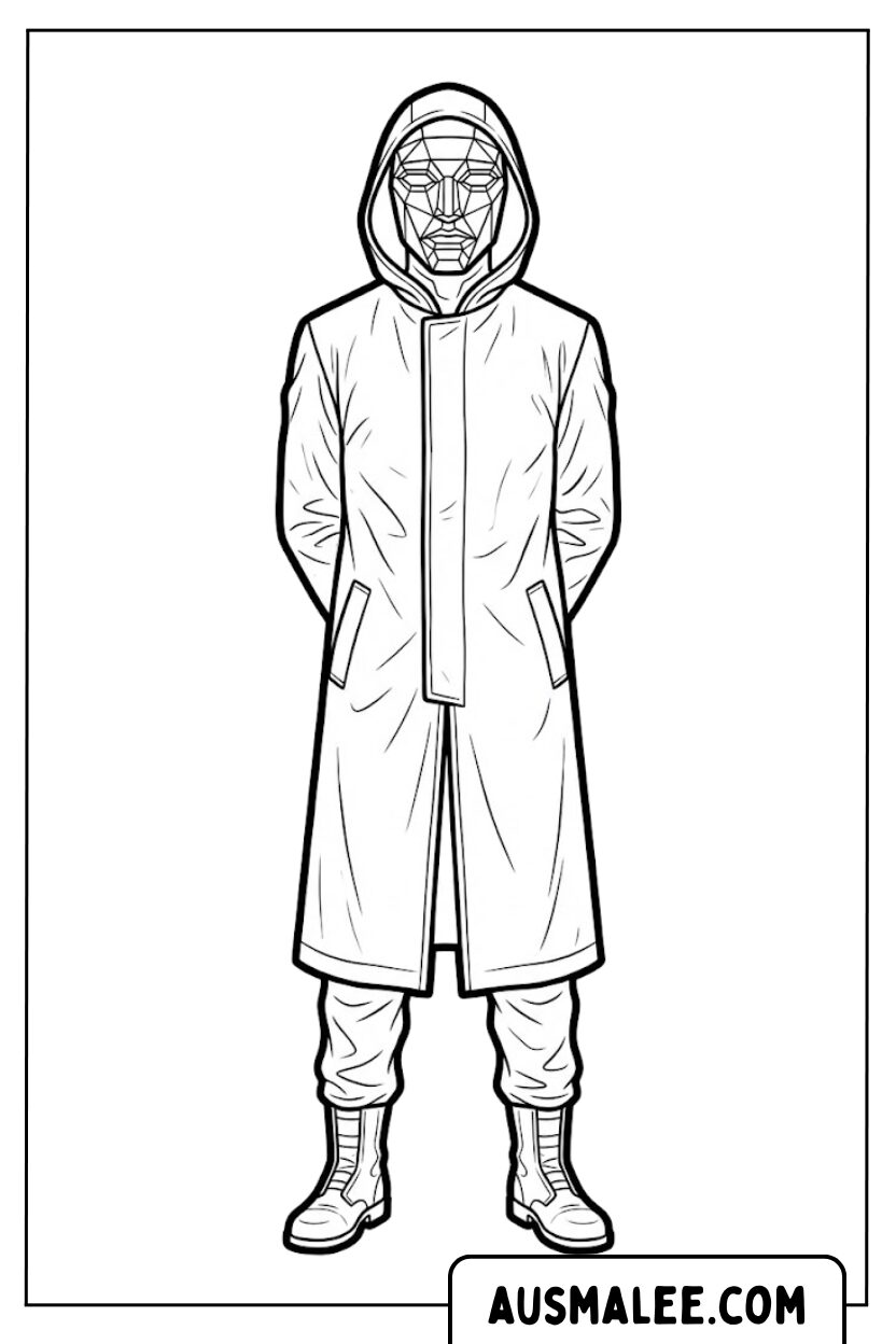 Coloriages Squid Game Front Man