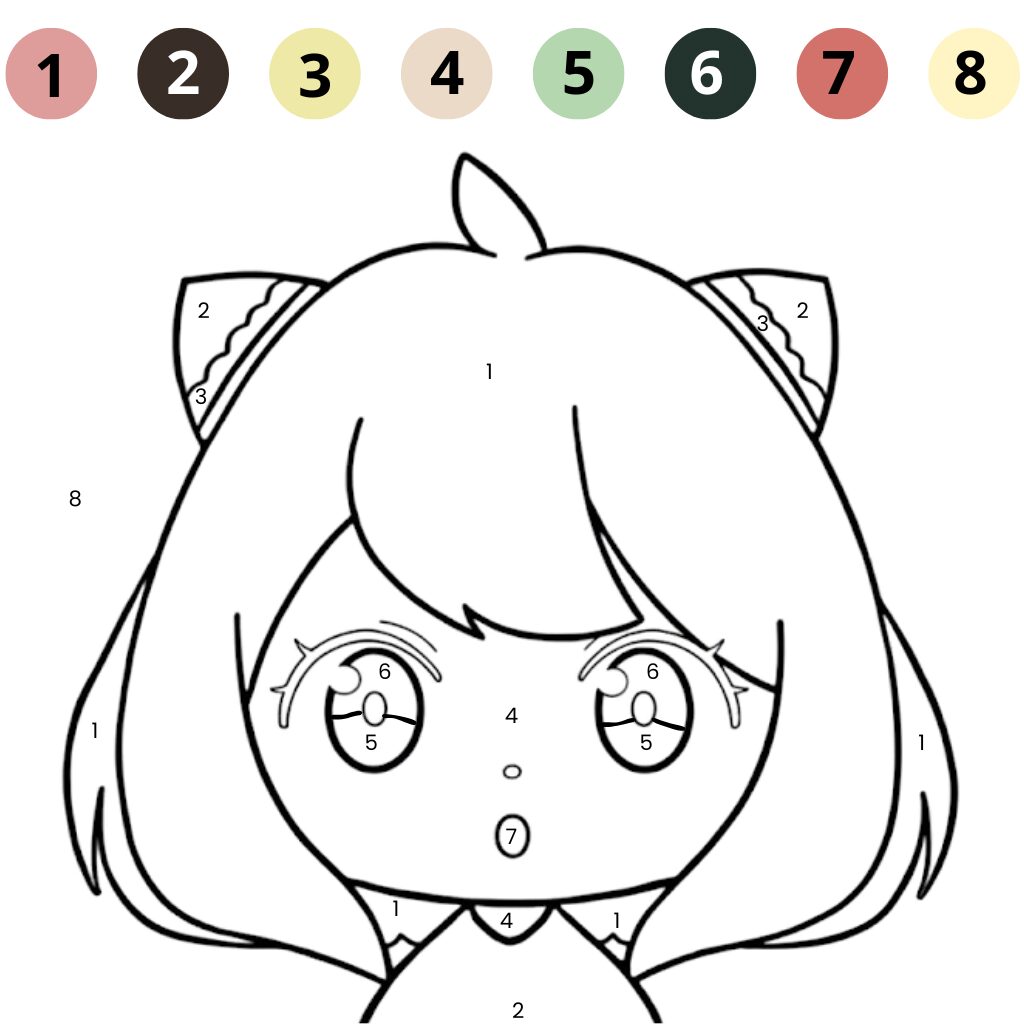 Manga zum Ausmalen