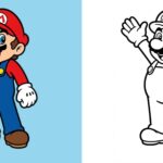 Coloriages Mario