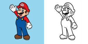 Mario-kleurplaten