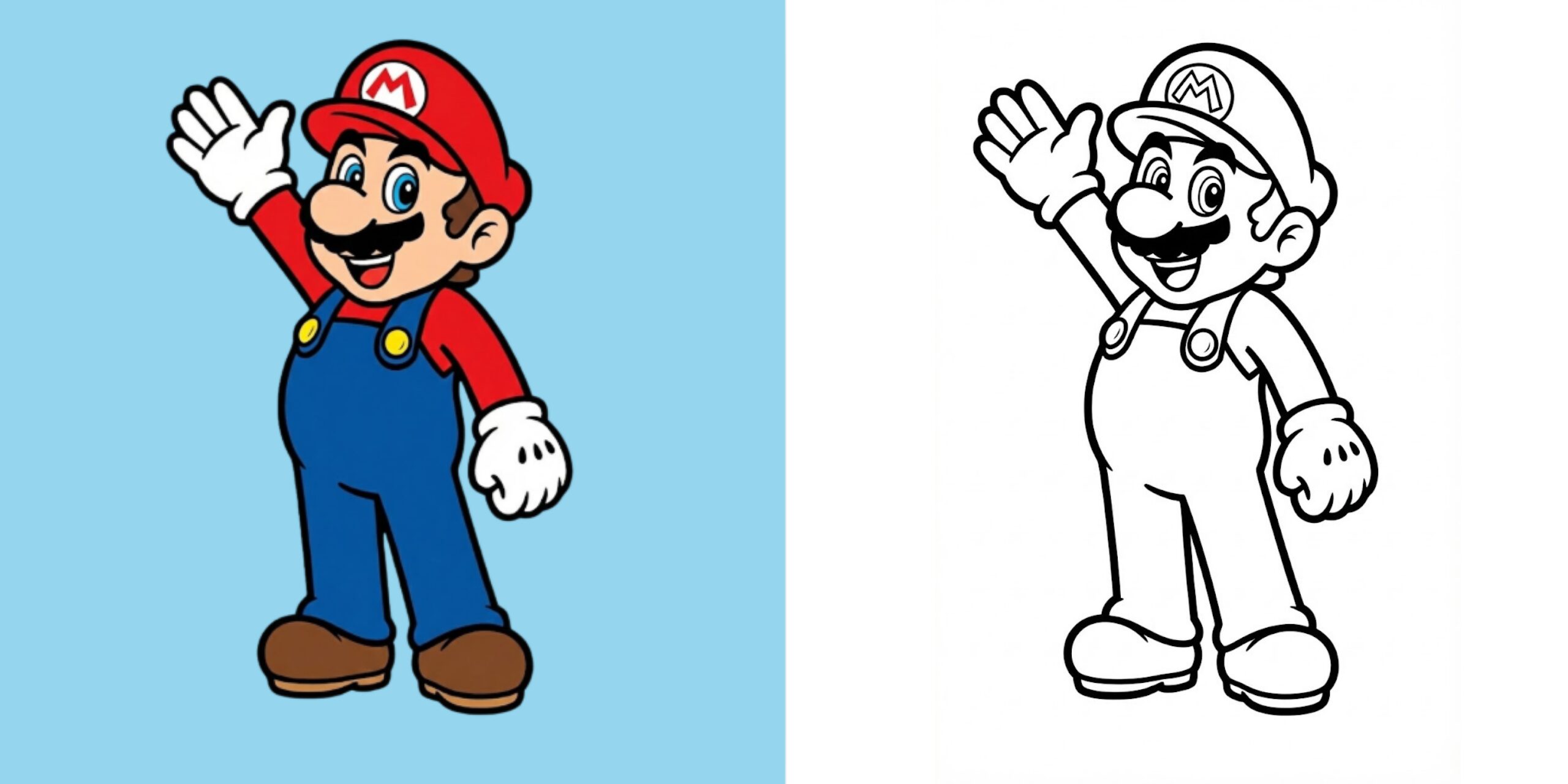 Mario coloring pages