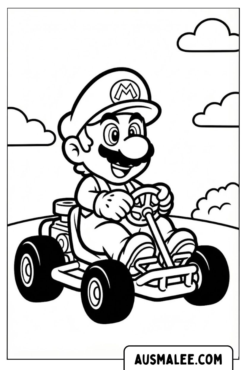 Mario drives go kart coloring picture.jpg