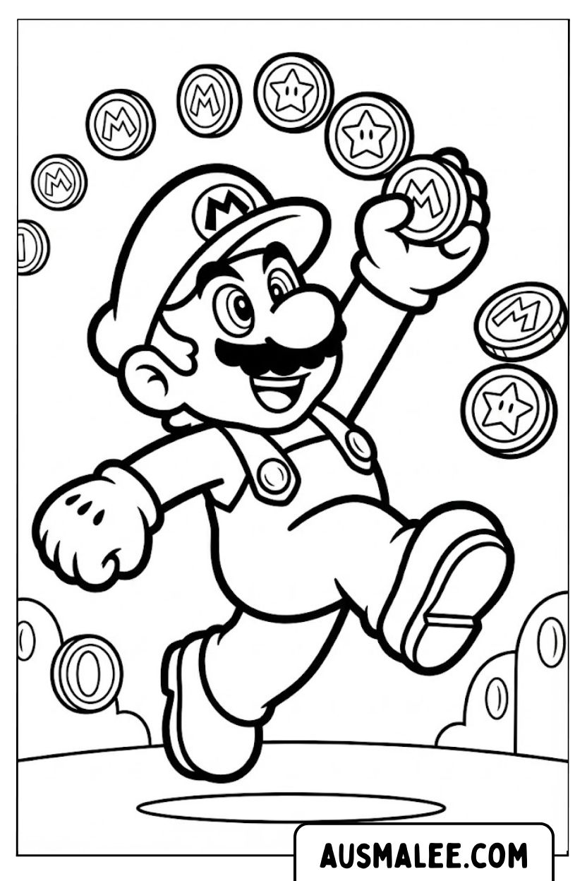 Mario collects coins Ausmalbild.jpg