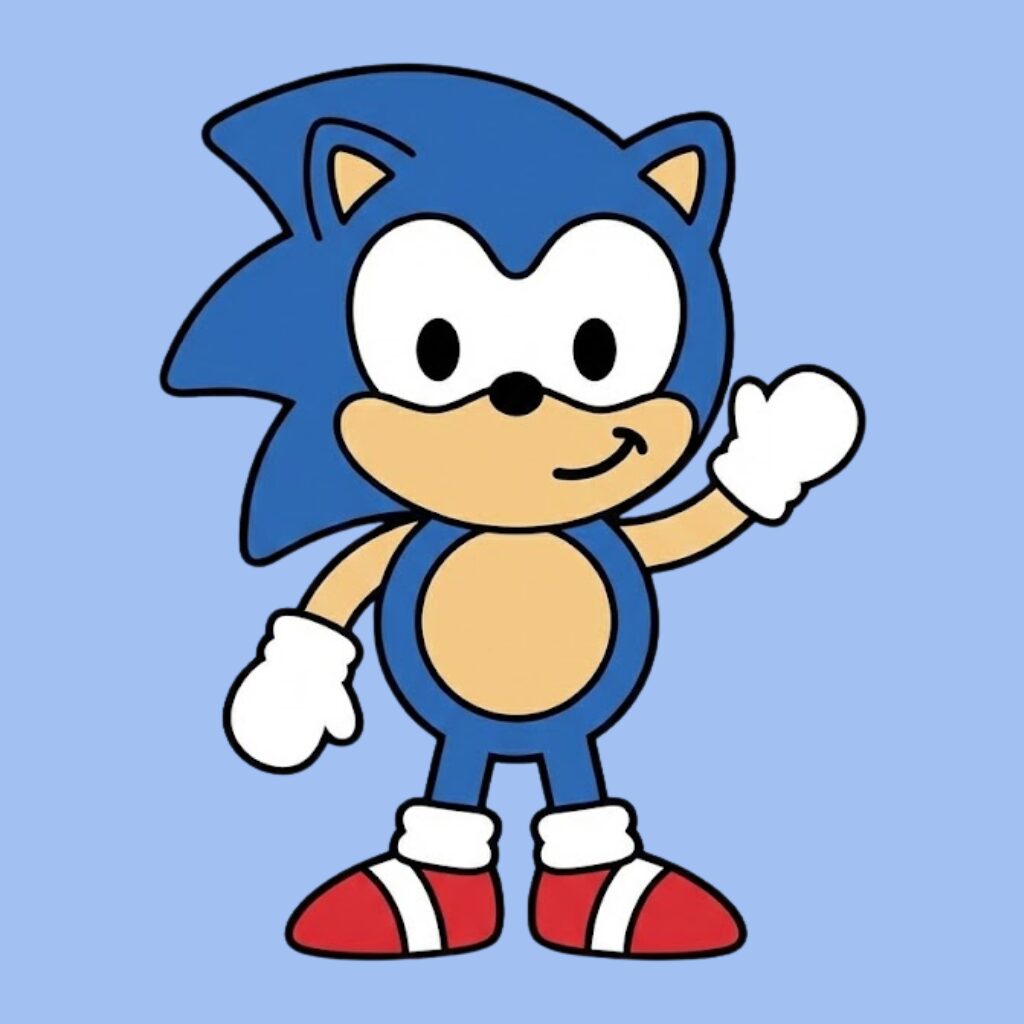 Cute Sonic coloring pages