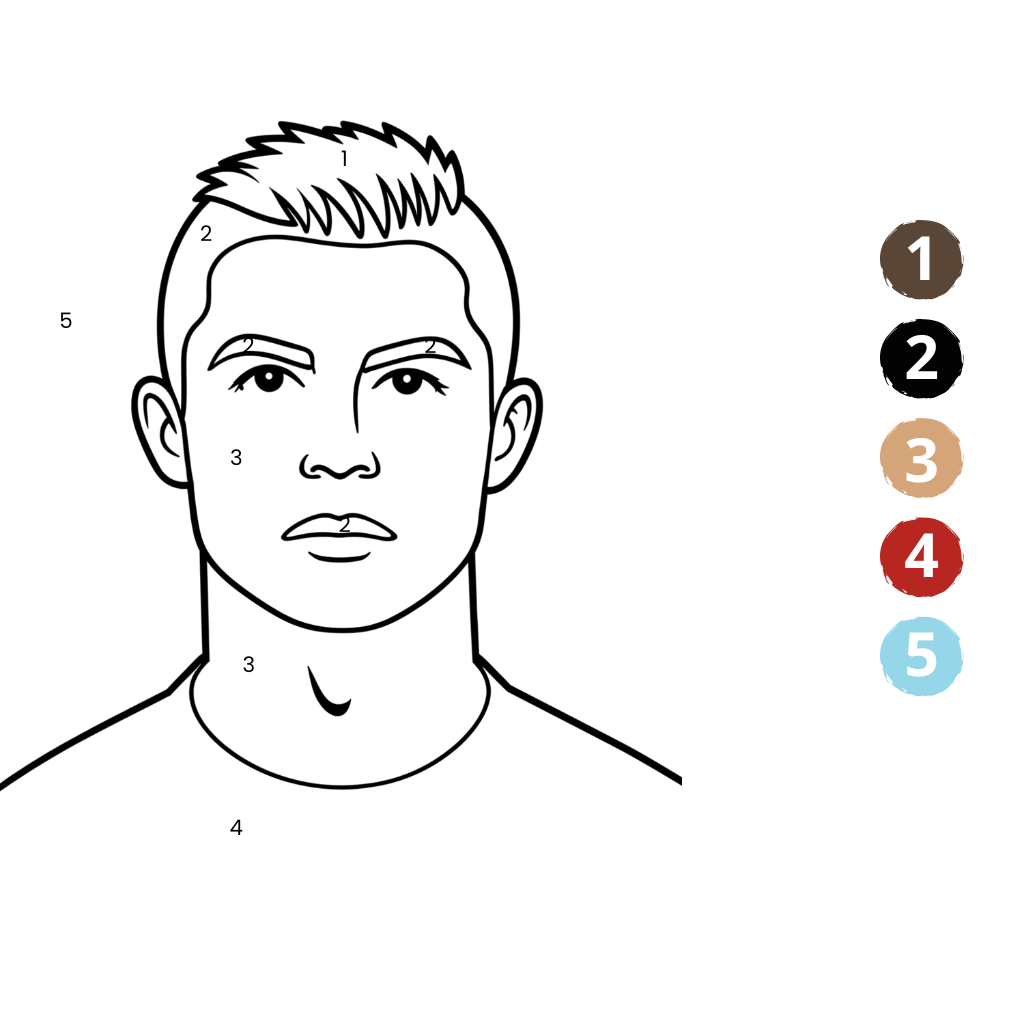 Ronaldo om te kleuren