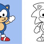 Sonic coloring pages