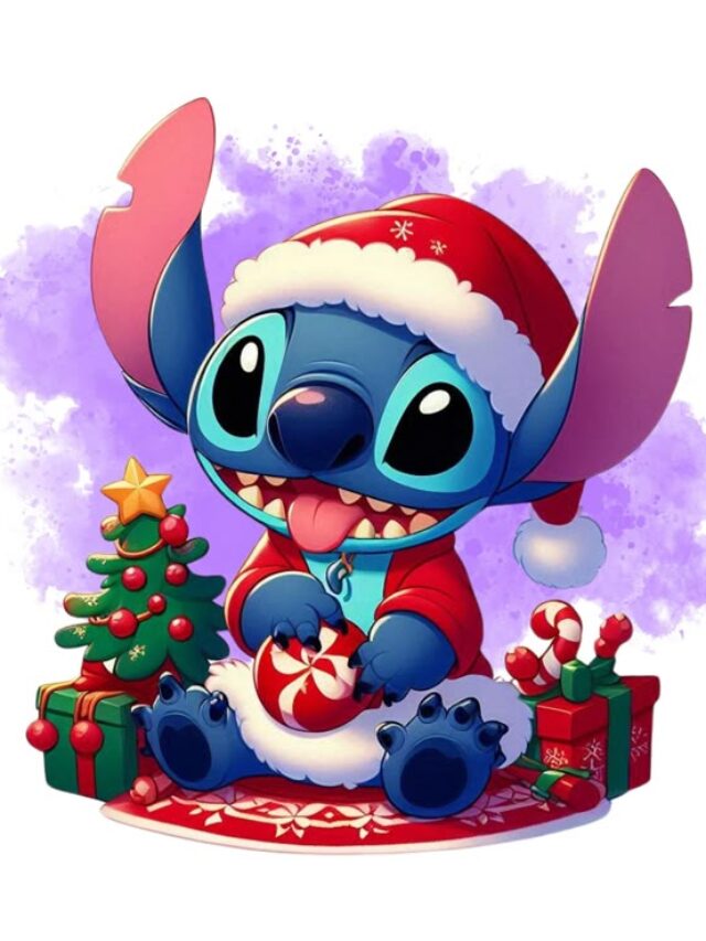 Stitch Weihnachten ausmalbilder