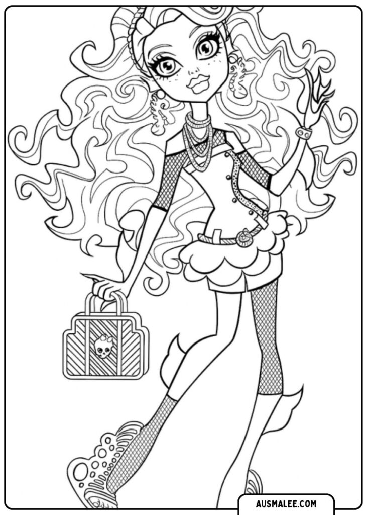 14 coole Monster High Ausmalbilder kostenlos zum Ausdrucken