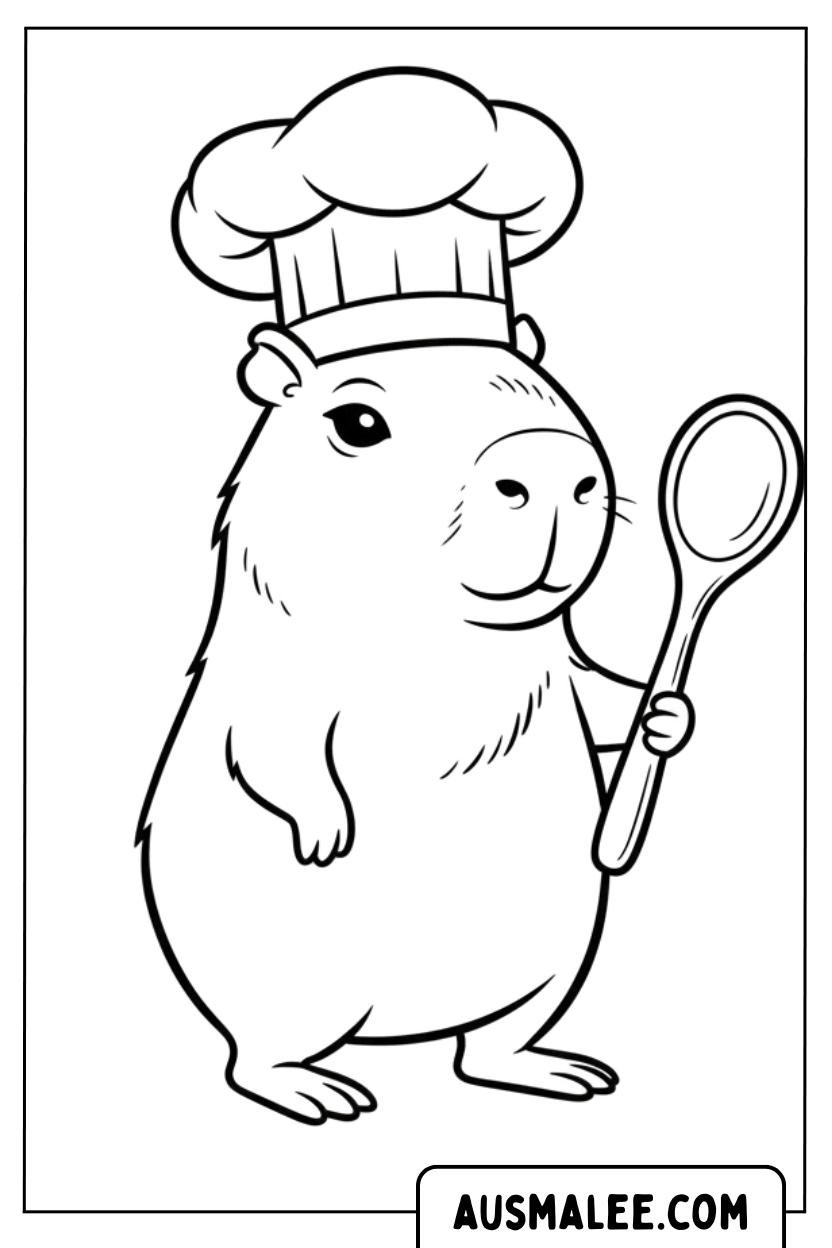 Coloriage - Capybara Koch pour Colorier