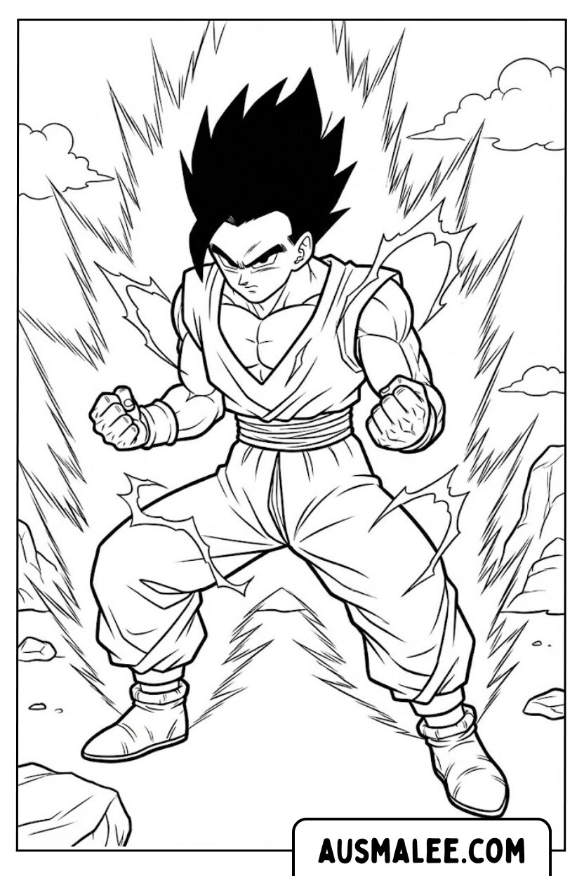 Gohan Ultieme kleurplaat