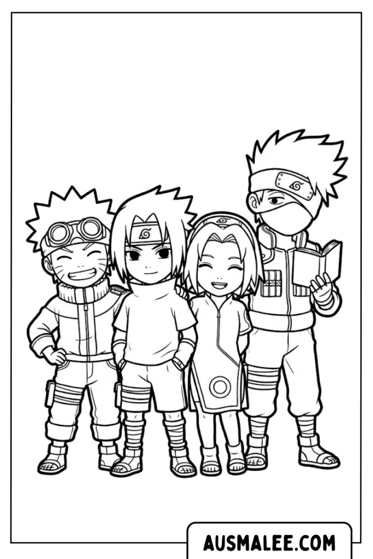 20 spannende Naruto Ausmalbilder kostenlos zum Ausdrucken