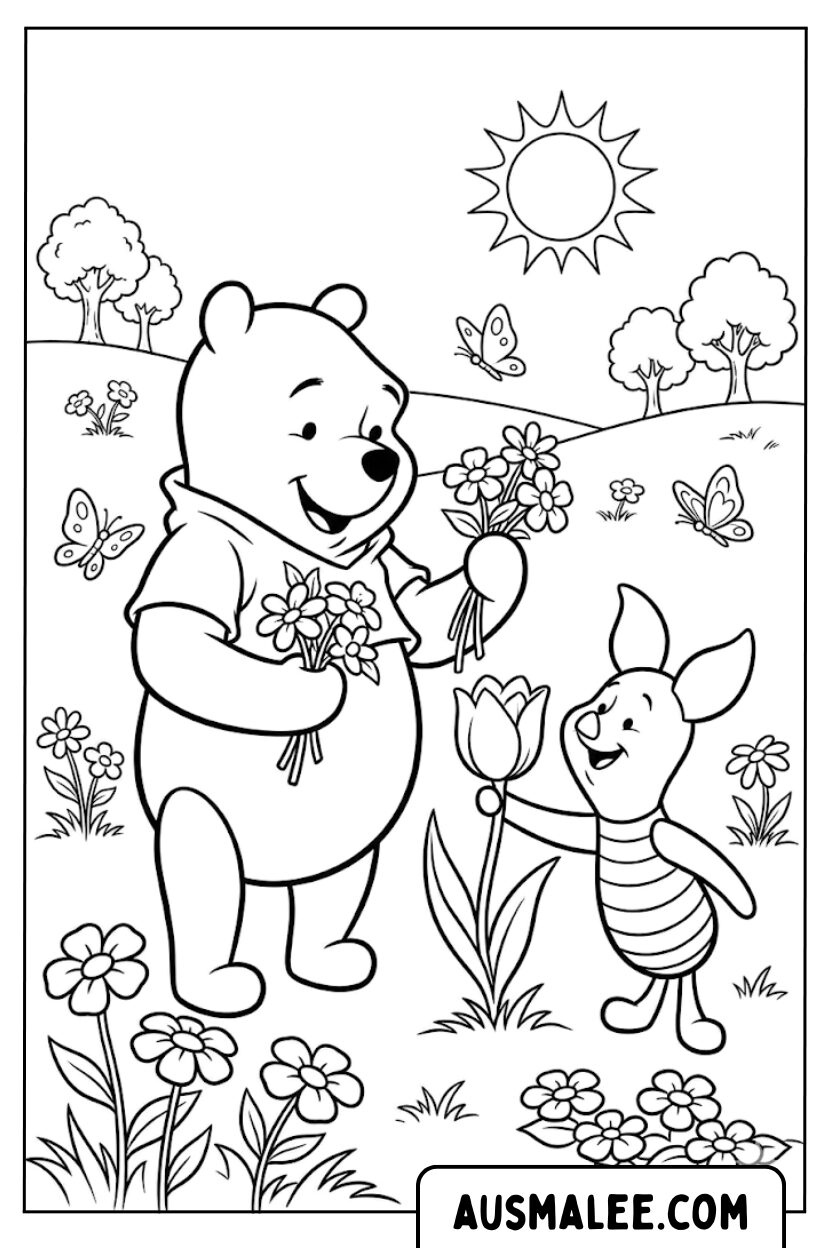 Winnie de Poeh Knorretje kleurplaat