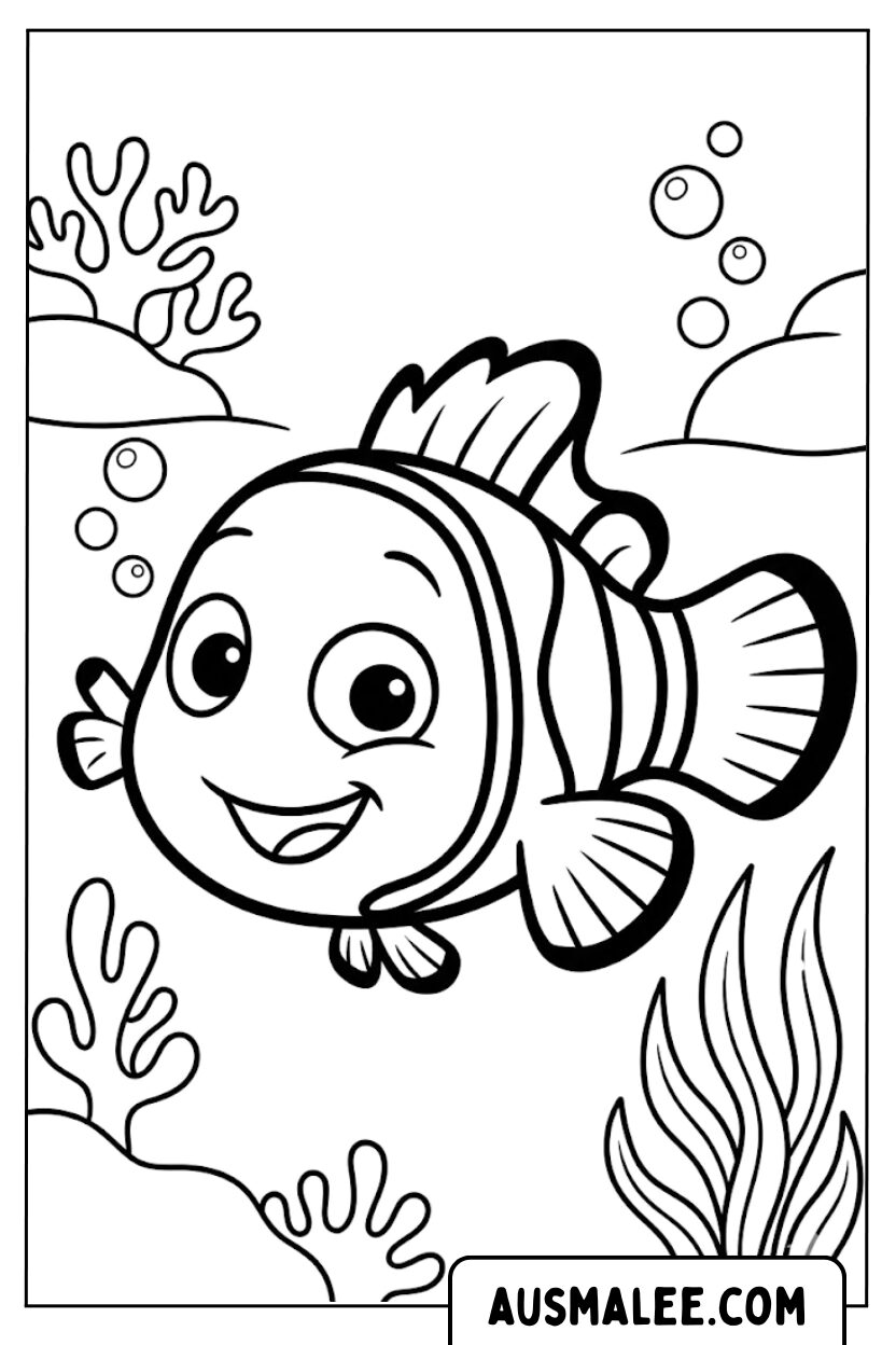 Coloriages Poisson clown Nemo