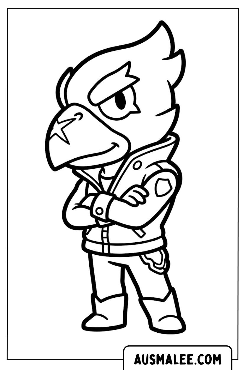 Coloriages Corbeau Cool