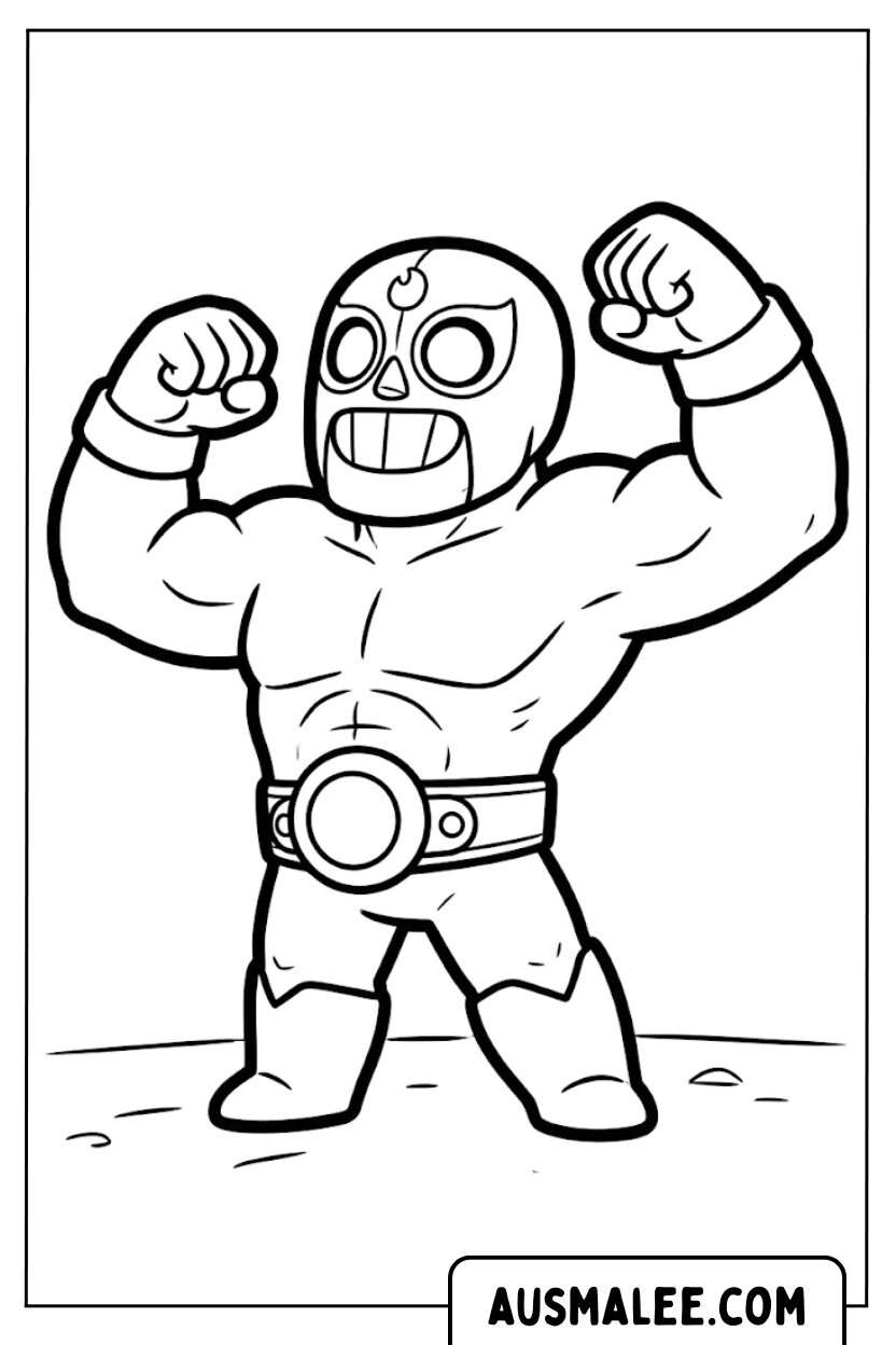 Coloriages El Primo Muscles