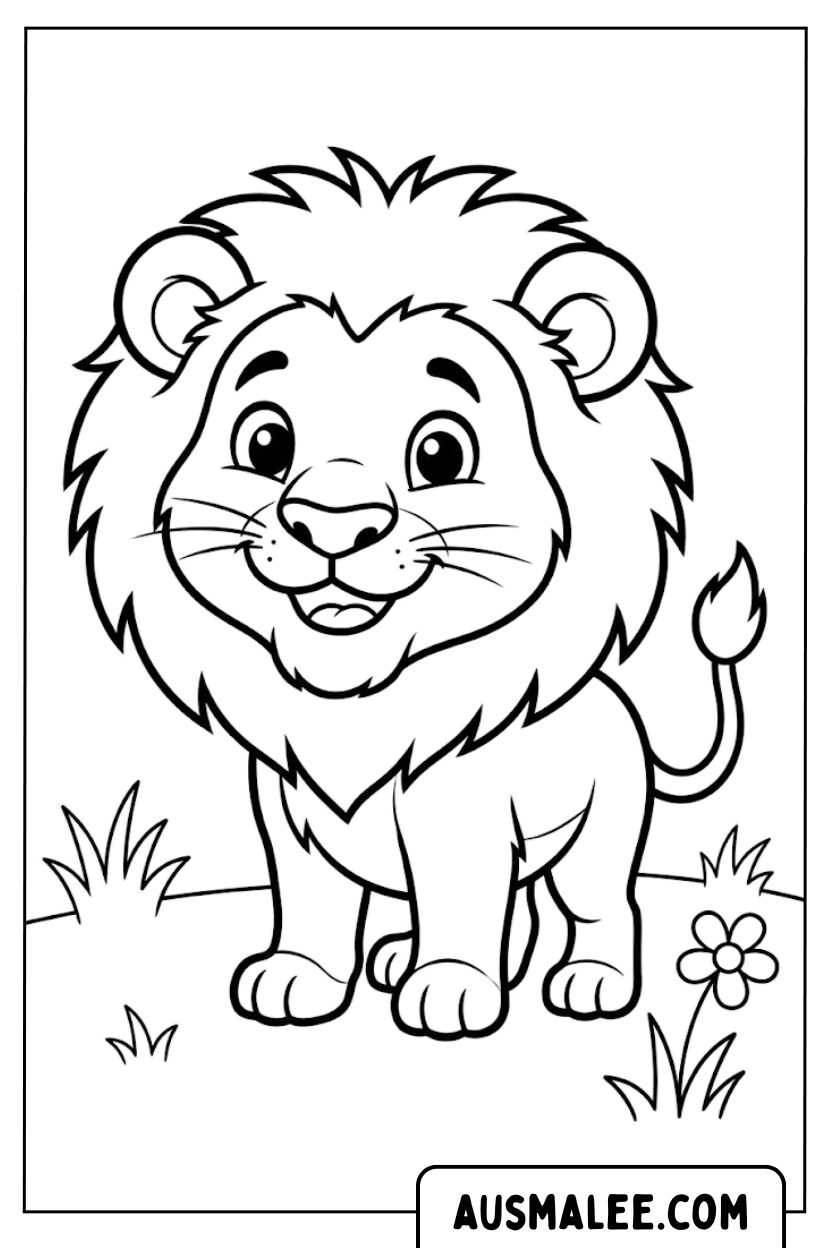 Coloriages Lionceau