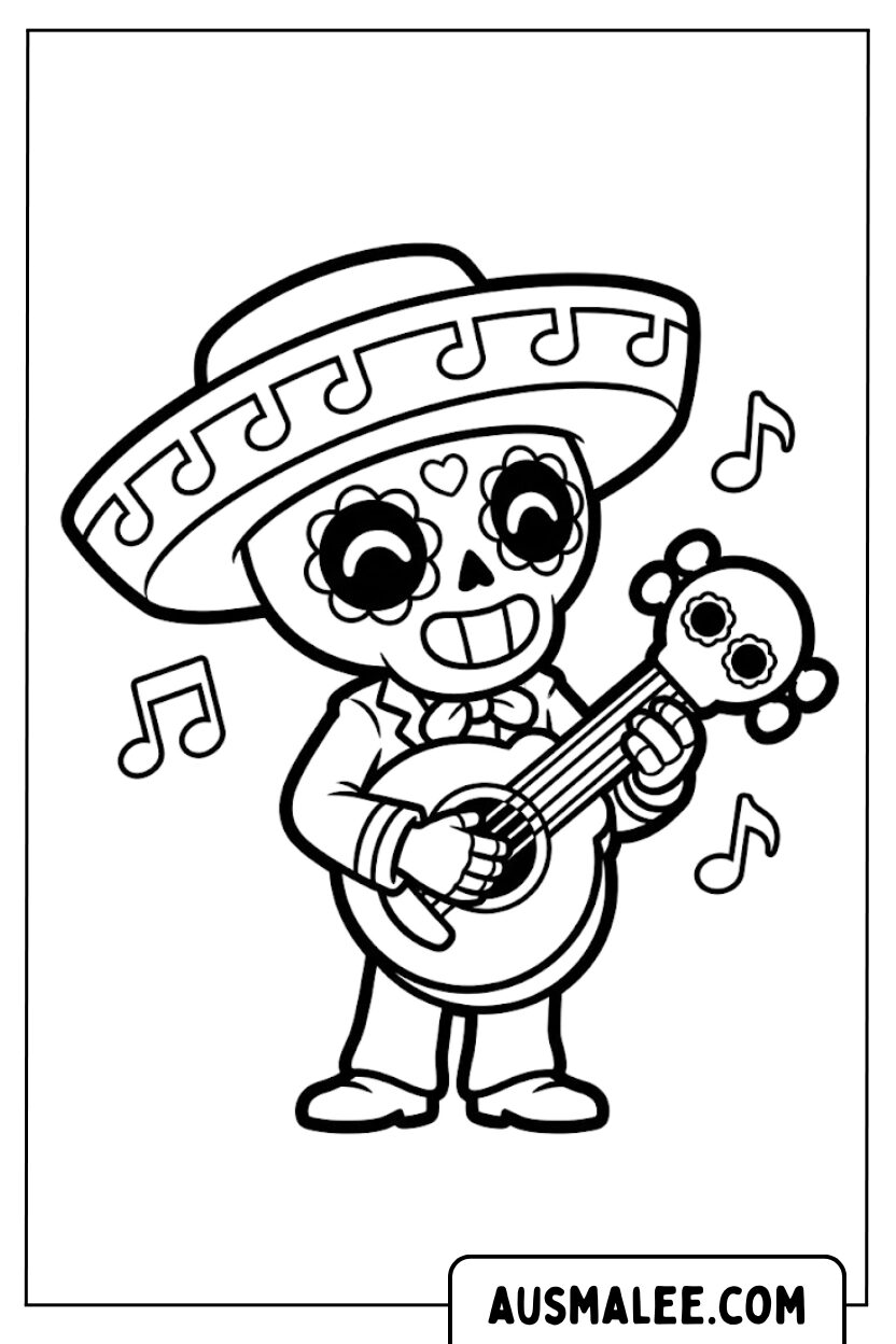 Coloriages Poco guitare