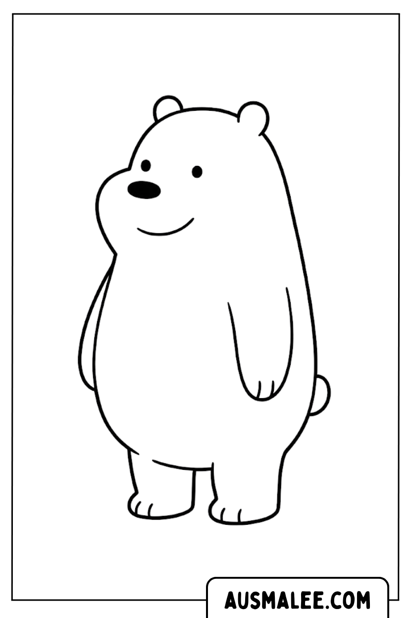 Coloriages Ours polaire We Bare Bears
