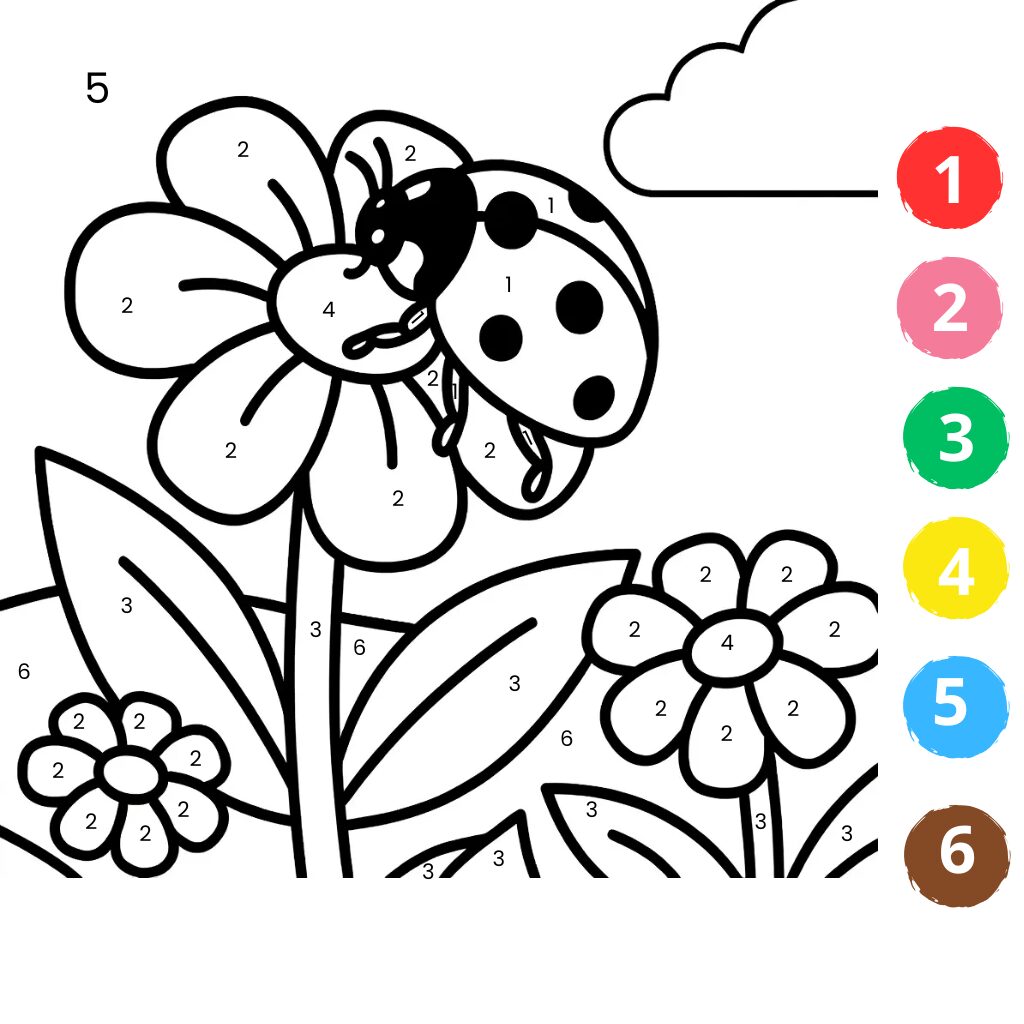 Lente om in te kleuren