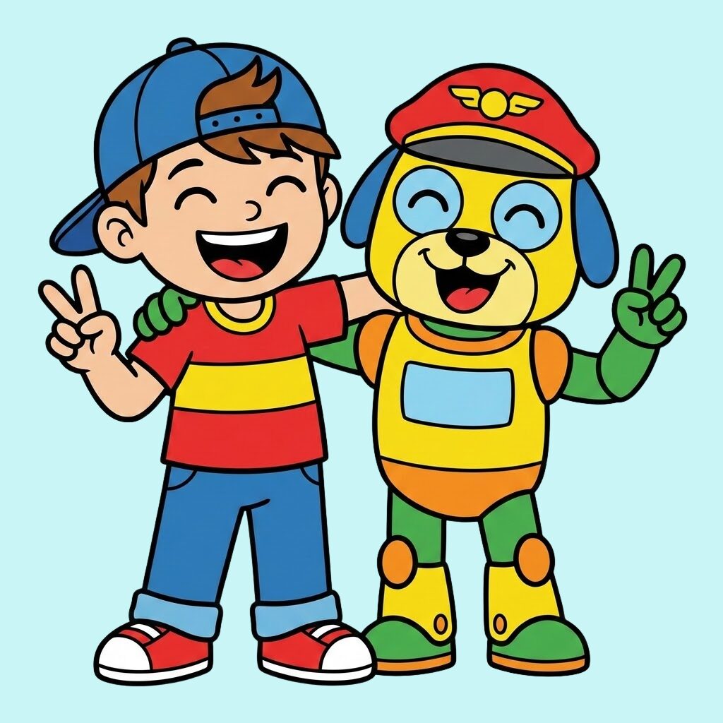 Boys coloring