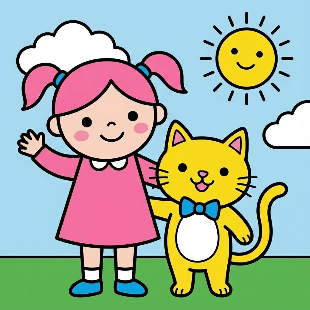 Des filles à colorier