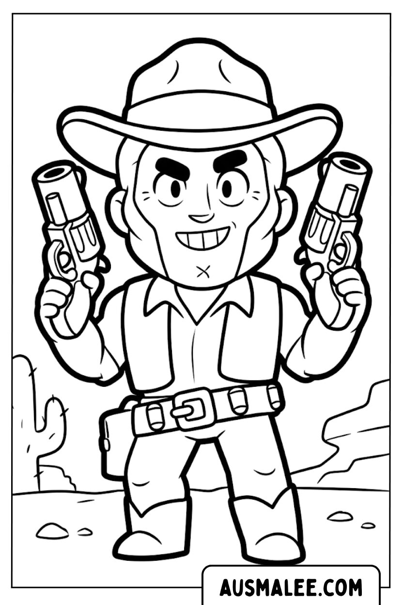 Coloriages Colt Shérif