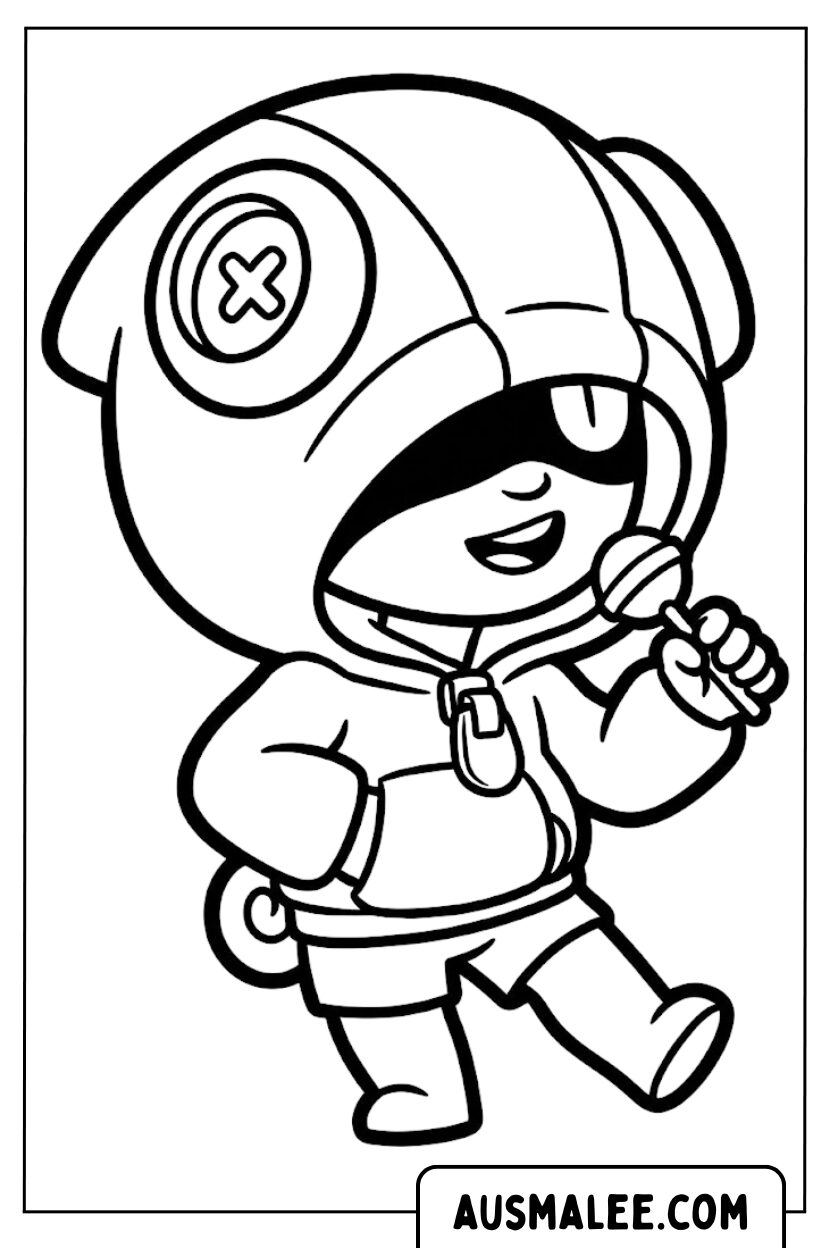 Coloriages Léon sucette
