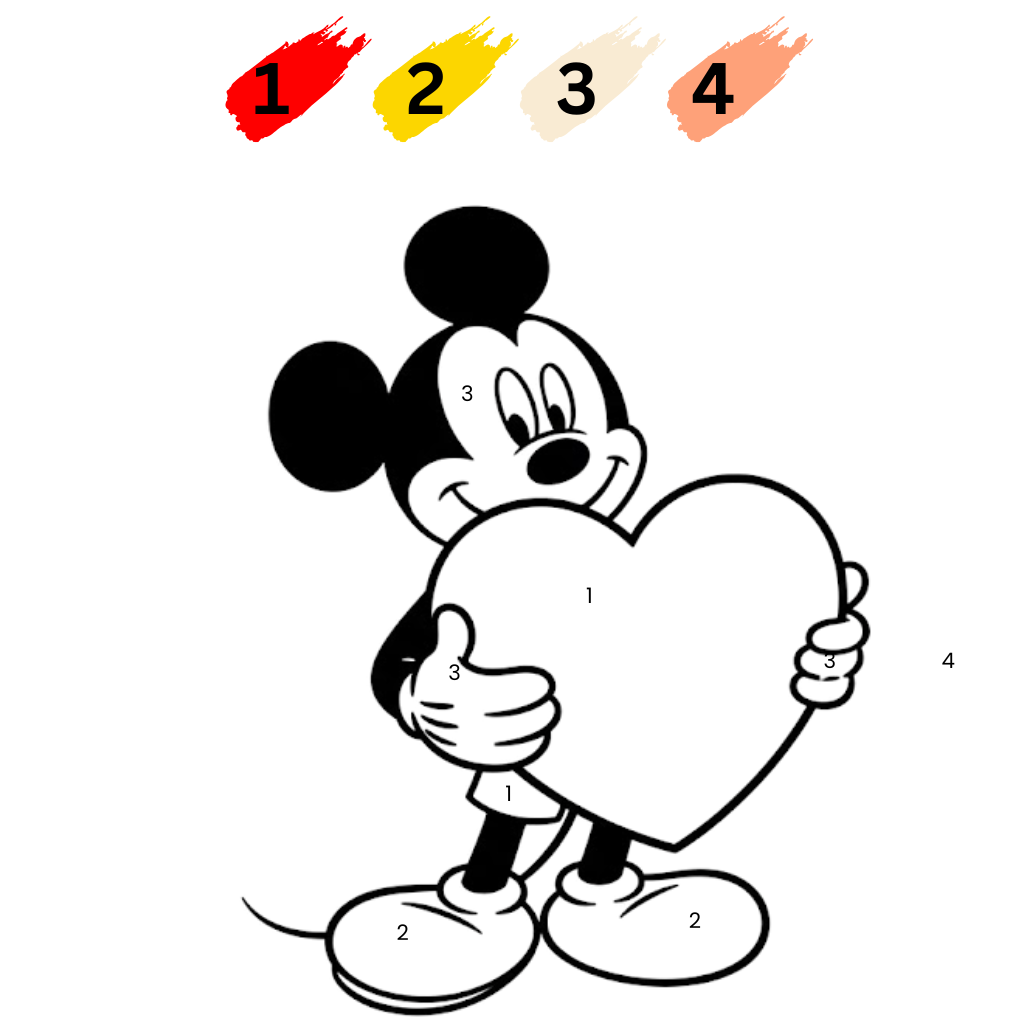 Mickey Mouse to color