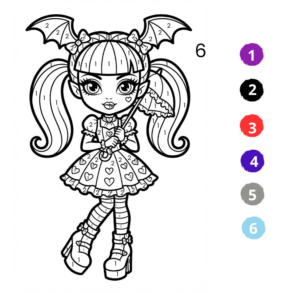 Monster High kleurplaten (2)