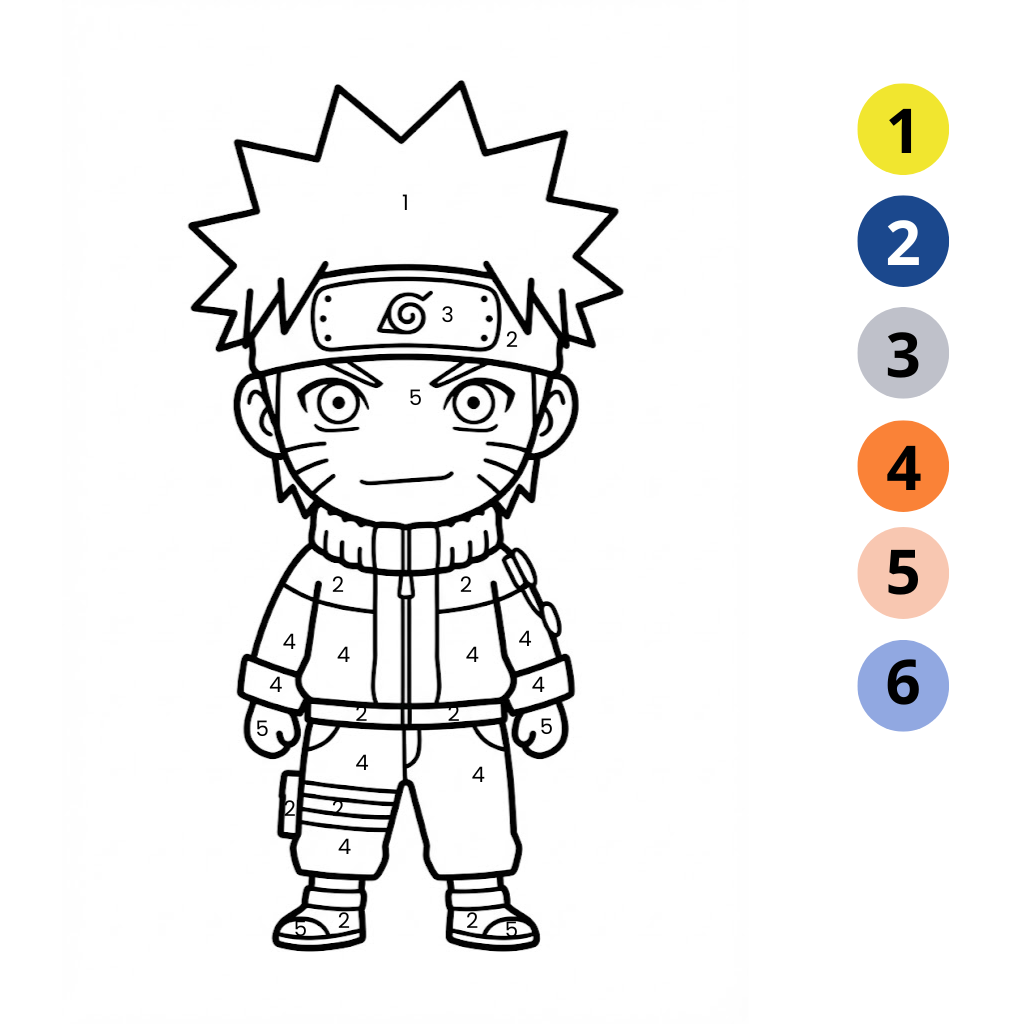 Naruto om in te kleuren
