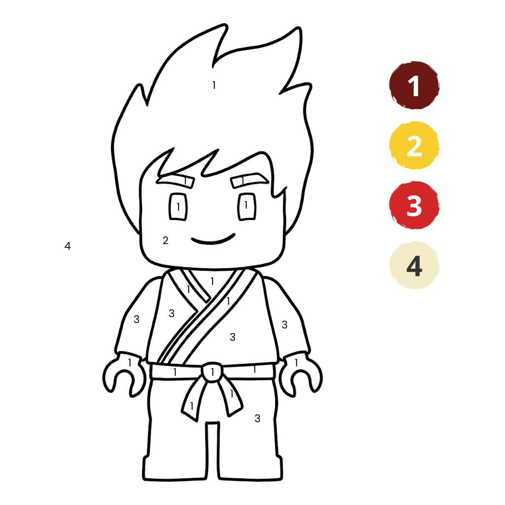 Ninjago om in te kleuren