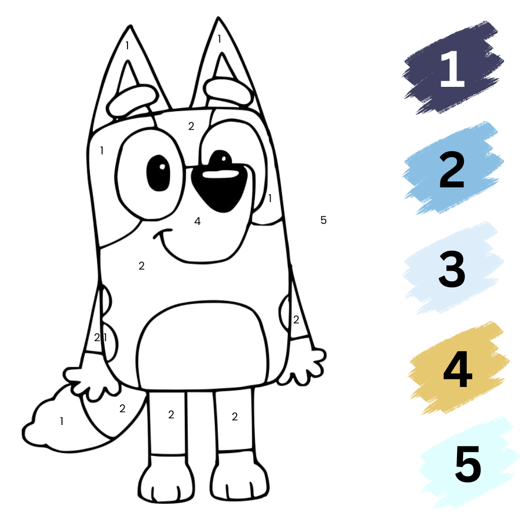 Bleu à colorer