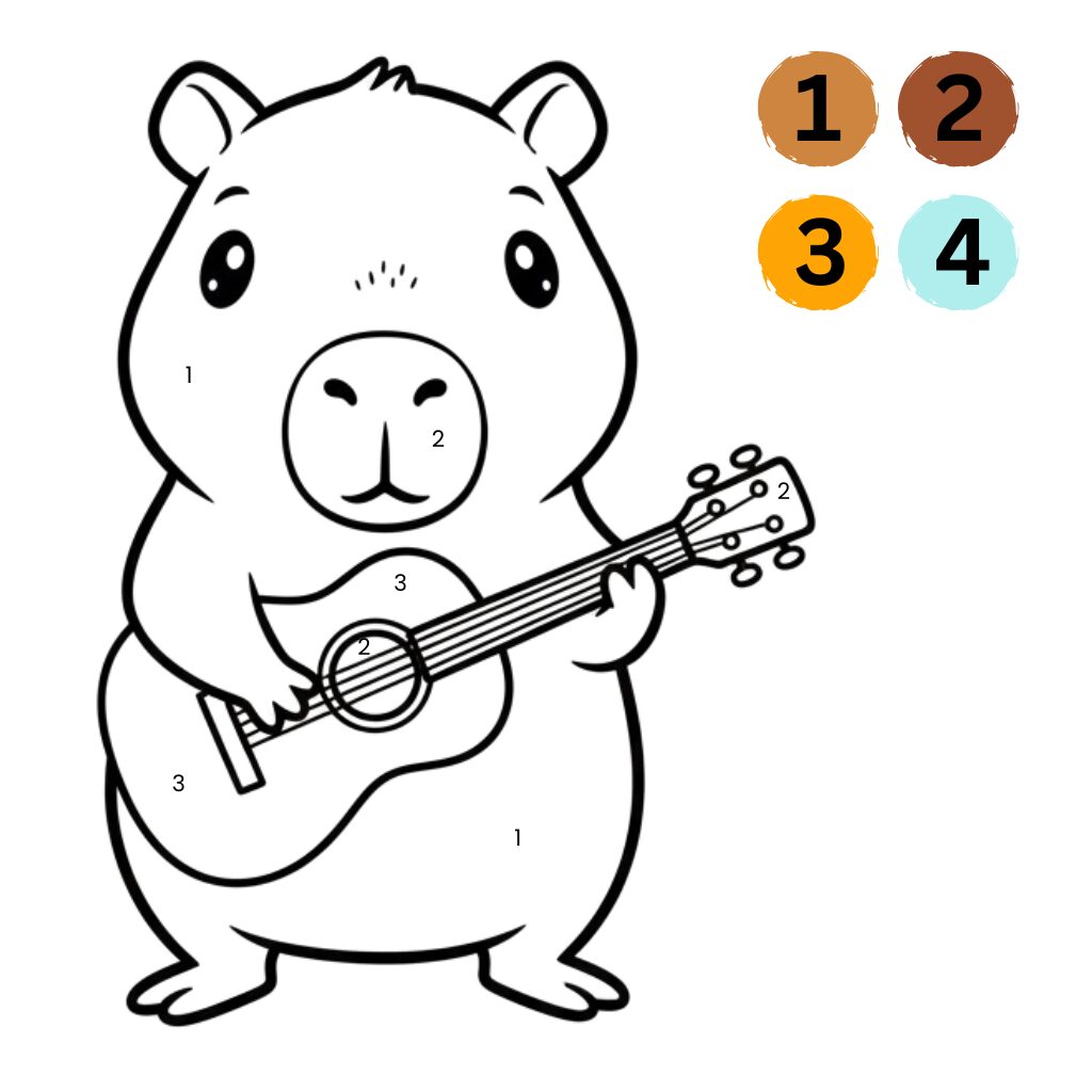 Coloriages Capybara